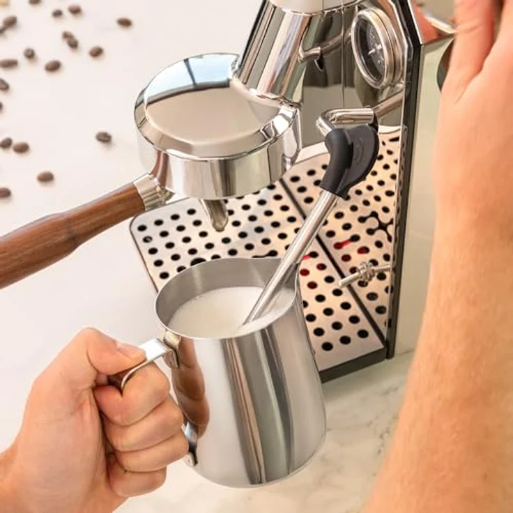Cecotec Baristeo Intima, Siebträgermaschine mit 1850 Watt und 15 Bar Pumpdruck, Silber – Bild 9