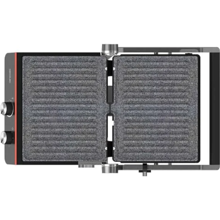 Cecotec Elektrischer Grill Rock'nGrill Blaze Neon – Leistung 2200 W, 180° Öffnung, abnehmbare Platten, große Oberfläche 29 x 23 cm – Bild 3