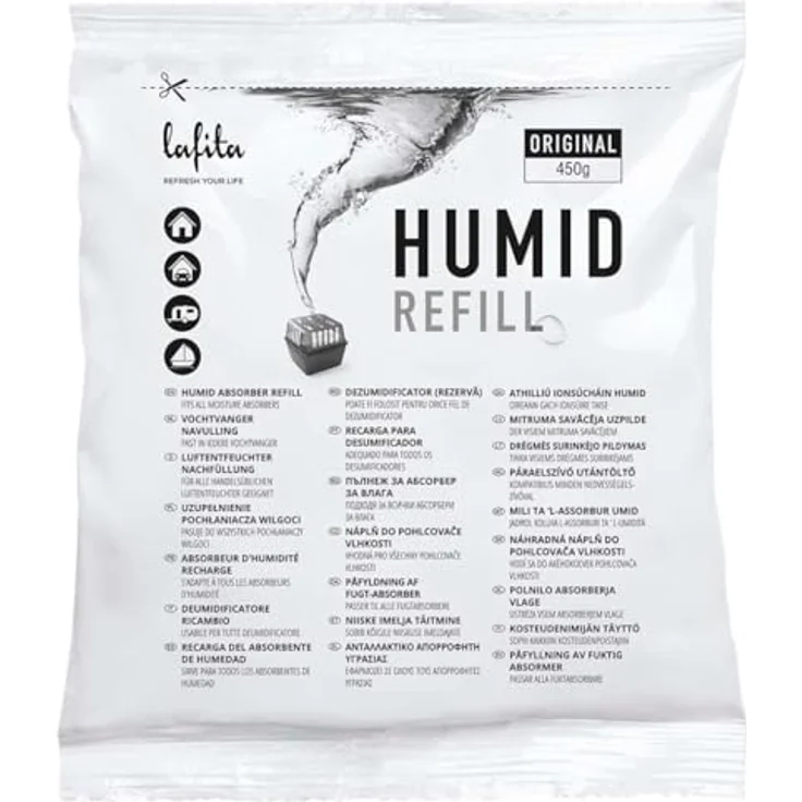 vidaXL Lafita Nachfüllung für Luftentfeuchter, 36 Beutel à 450 g, für effektive Feuchtigkeitskontrolle und Geruchsbeseitigung – Bild 4