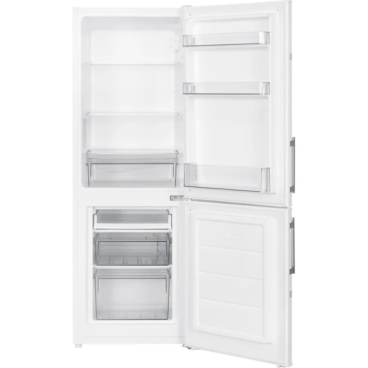 SEVERIN DT 8770 Kühl-Gefrier-Kombination, 121 Liter Kühlinhalt, 52 Liter Gefrierinhalt, Energieeffizienzklasse C, Farbe: weiß