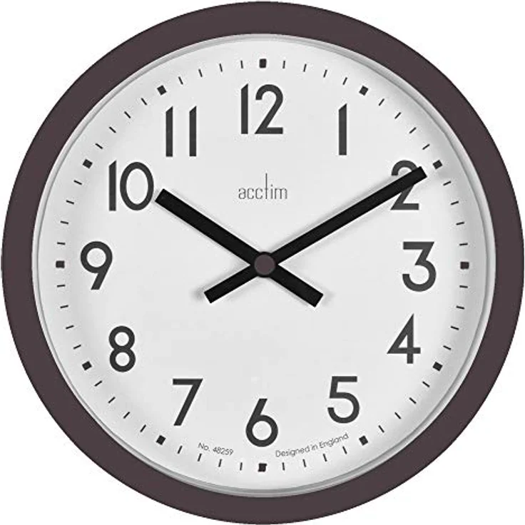 Acctim Elstow 22843 Wanduhr Ruß schwarz – Bild 1