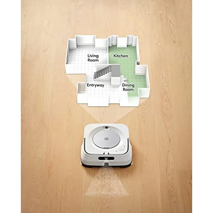 iRobot Braava m6 (m6134) Wischroboter mit WLAN, Präzisions-Sprühstrahl und erweiterter Navigation, Zeitplanreinigung, lernt und passt sich Ihrem Zuhause an, Nass- und Trockenwischen, App-Steuerung – Bild 4