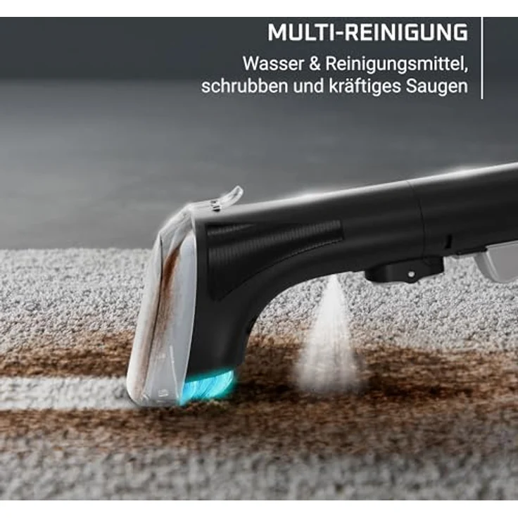 Rowenta Clean It IN3011F0, tragbarer Multi-Reinigungs-Teppichreiniger mit 400 Watt, 1,5-Liter-Frischwassertank, kompaktes Design in Grau, ideal für Haustierschmutz – Bild 5