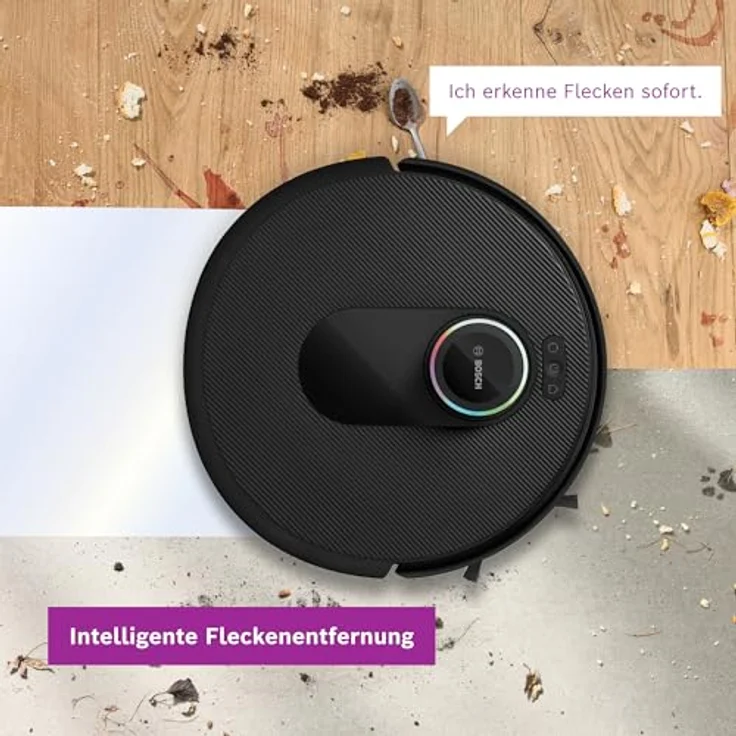 BOSCH Saugroboter Spotless Max Cam BCRDW3BX, rot, 11.000 Pa Saugkraft, rotierende Wischpads, 70°C Selbstreinigung, Absaugstation, Kamera, appgesteuert – Bild 12