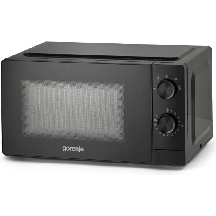 Gorenje MO20CE1B5, Kombi-Mikrowelle mit 20 l Volumen, 700 W Leistung und Drehregler, Schwarz