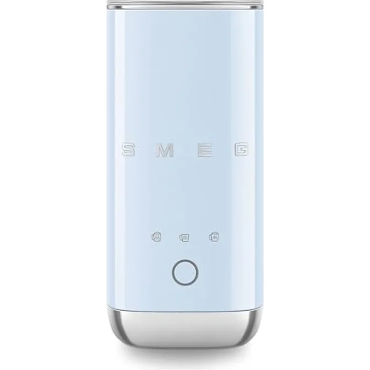 Smeg MFF02PBEU Milchaufschäumer, drei Programme für heiße und kalte Milch, Pastellblau