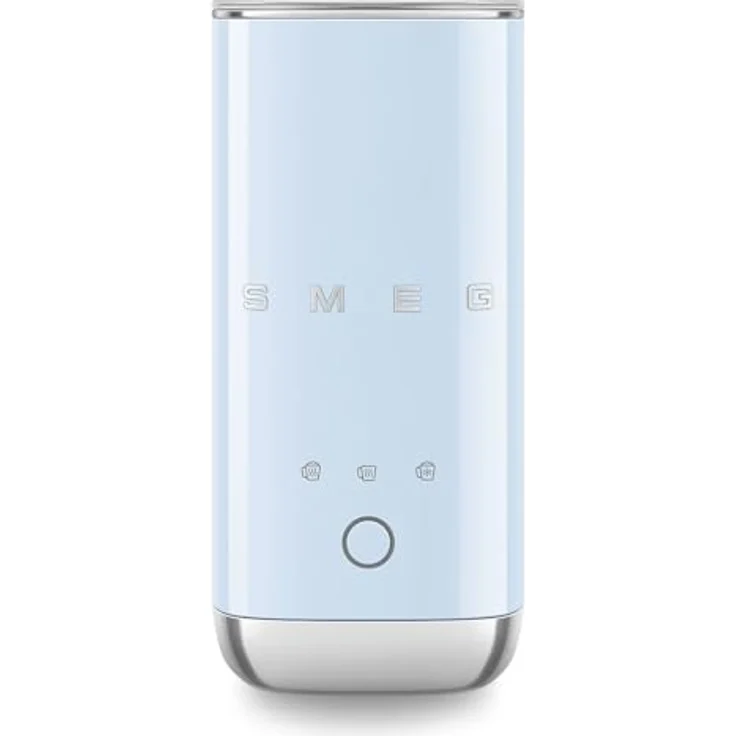 Smeg MFF02PBEU Milchaufschäumer, drei Programme für heiße und kalte Milch, Pastellblau – Bild 1