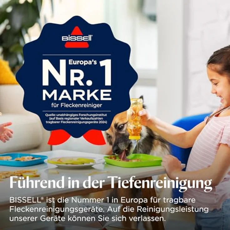 BISSELL SpotClean ProHeat Advanced, Teppichreiniger und Polsterreiniger mit 1125W Motor, hitzeaktivierter Reinigung, 6,3 m Reichweite, selbstreinigender Schlauch, Modell 3924N – Bild 2