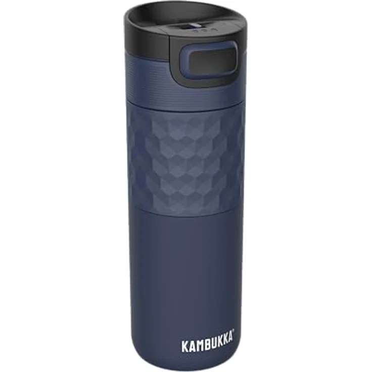 Kambukka Etna Grip 500ml Blau - Praktischer Thermobecher, 500 ml - Urban Outdoor, Denim Blue – Bild 3