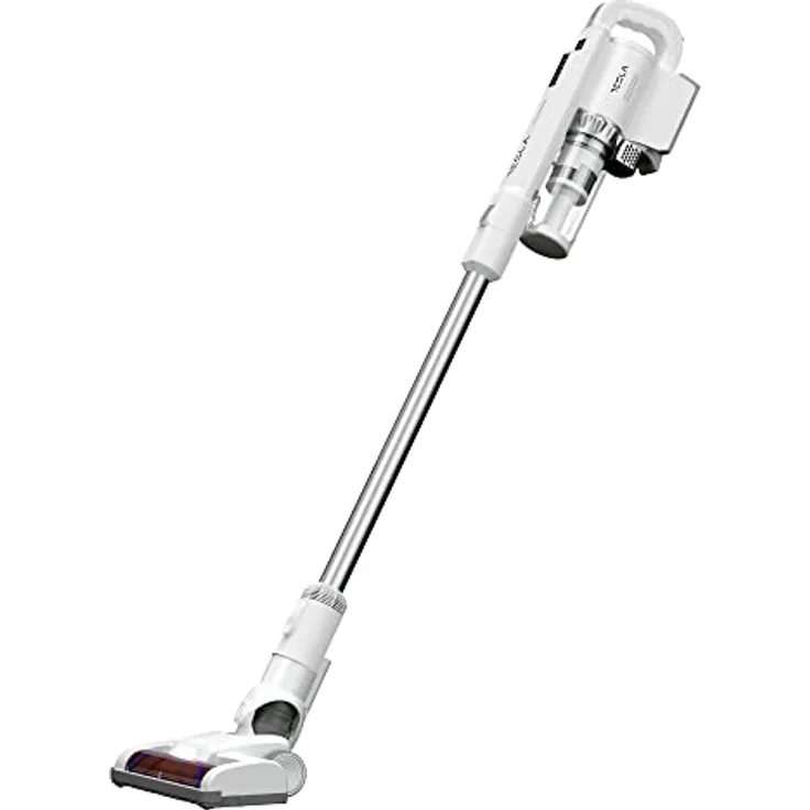 TESLA HS300WX Handstaubsauger (200 W, Geräuschpegel 71 dB, bürstenloser Motortyp, 18.000/9.000 Vakuumdruck, 2.200 Akkukapazität, HEPA-Filterung, 200 ml, 2 Geschwindigkeitsstufen) (weiß)