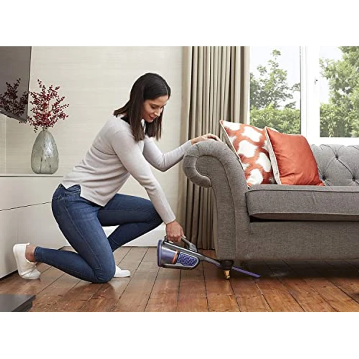 Black+Decker 36 Wh - 18 V Akku-Handstaubsauger Dustbuster Pet mit smart tech (mit Cyclonic Action, integrierte ausziehbare Fugendüse, inkl. Tierhaarbürste, Ladestation mit Wandhalterung) BHHV520BFP – Bild 5