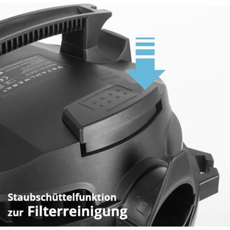 STAHLWERK VCL-1200 ST Nass- und Trockensauger – 1200 W, 20 l Metallbehälter, mit Staubschüttelfunktion und Blasfunktion für Werkstatt, Garage und Baustelle – Bild 5