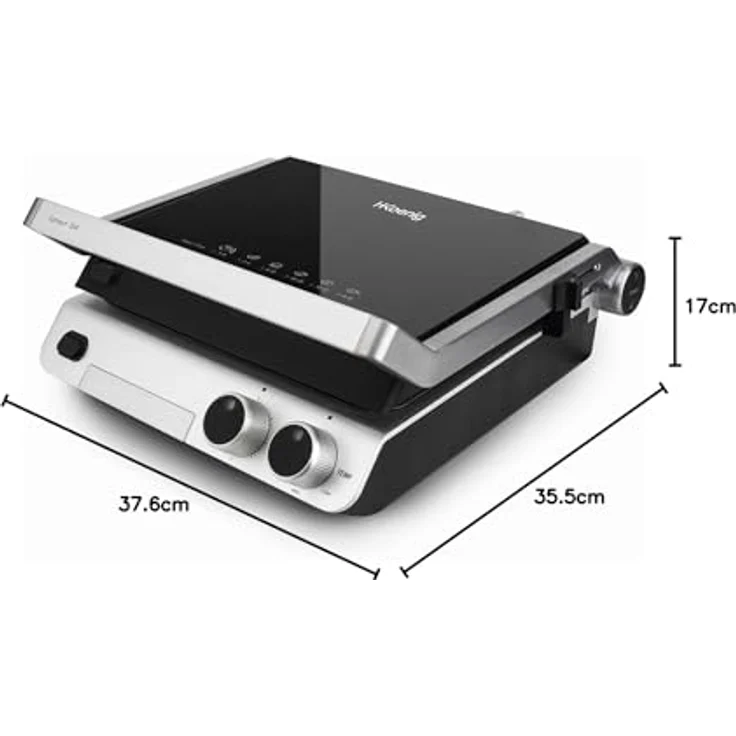 H.Koenig GR20 Edelstahl Kontakt-Grill 2000W – Bild 7