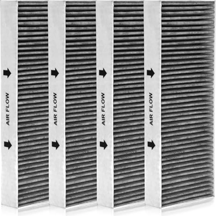 Yelid Aktivkohlefilter für Bora Basic BAKFS, BHU, BIU, BFIU, 4 Stück im 2x2er Set, hohe Geruchsabsorption, ISO-zertifiziert, Maße: 34 x 12.3 x 4.2 cm – Bild 1