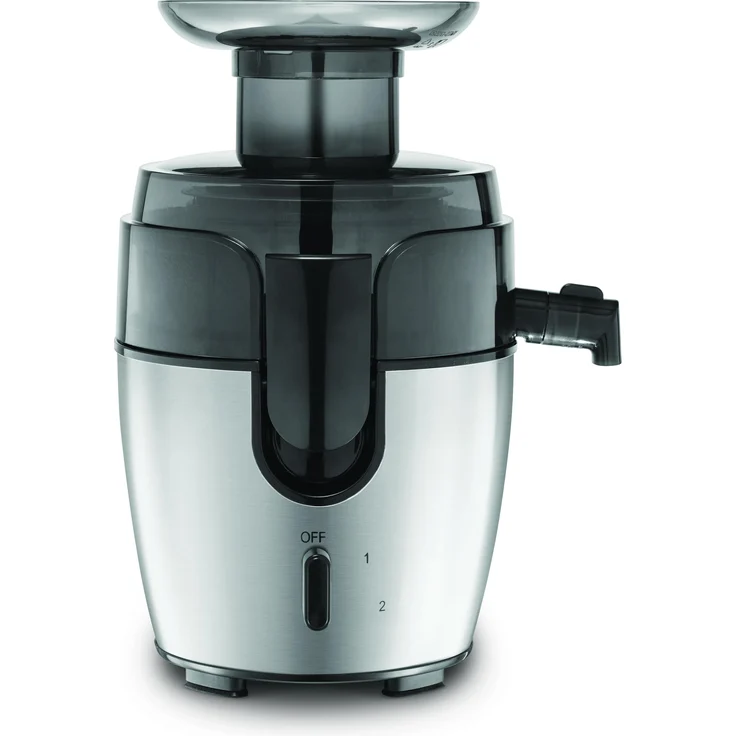 Zelmer ZJE4800, Zentrifugalentsafter mit 800 Watt, zwei Geschwindigkeitsstufen, Edelstahlgehäuse, Anti-Tropf-Funktion, Schwarz