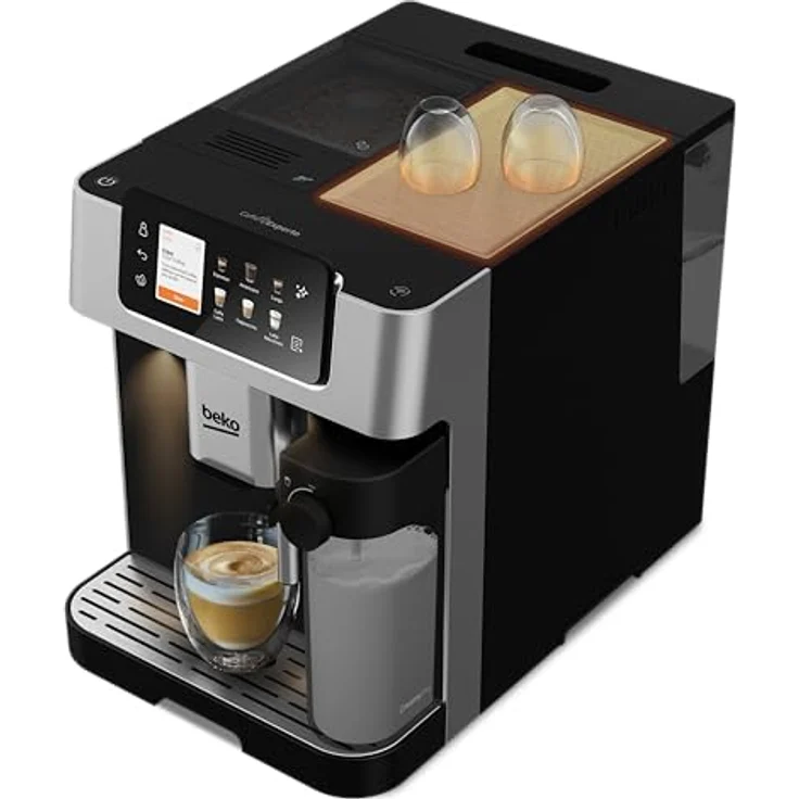 Beko CEG7348X, Kaffeevollautomat mit 18 Getränkemöglichkeiten, TFT-Farb-Touchscreen und Sprachsteuerung, Schwarz – Bild 4