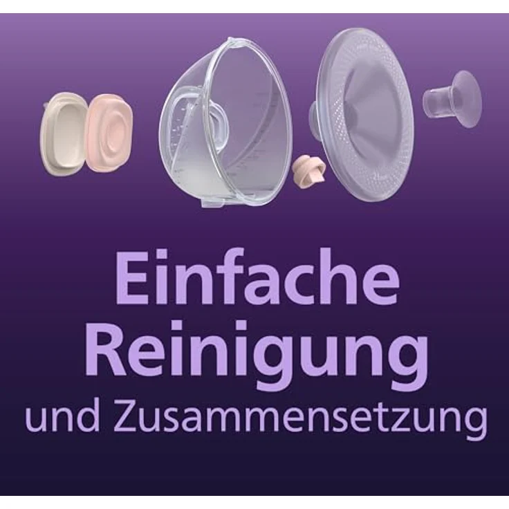 Philips AVENT Hands-free SCF552/11, Große Brustkissen und Einsätze, Silikon, Transparent, 28 mm für komfortable Passform – Bild 4