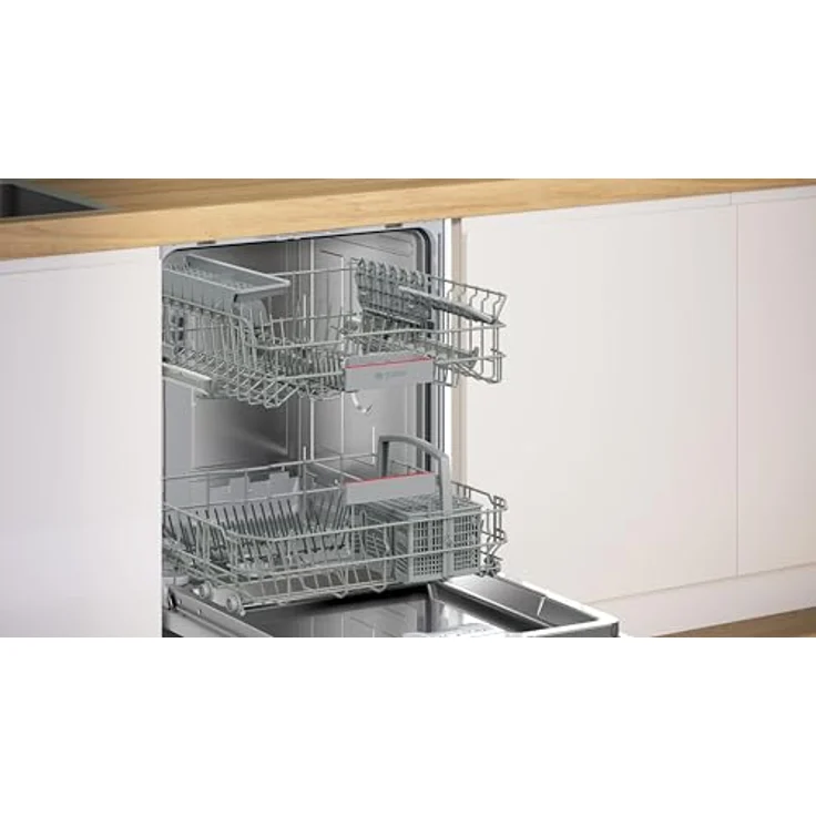 Bosch SMI4ETS08E, Teilintegrierter Geschirrspüler 60 cm, gebürsteter Stahl, Home Connect App Unterstützung – Bild 3
