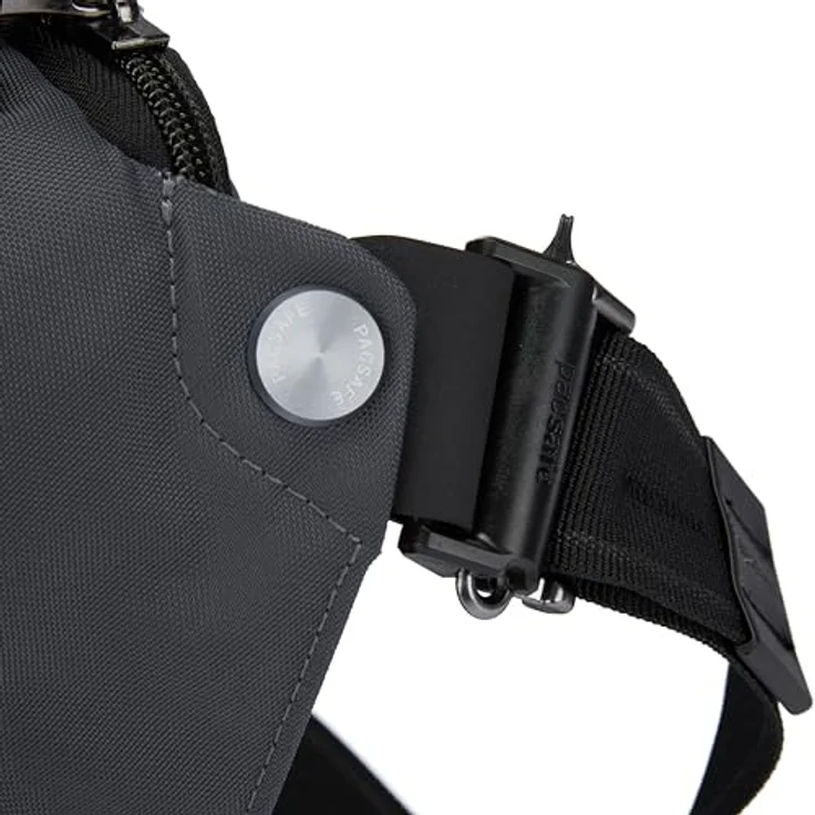 Pacsafe Pacsafe Exp Gürteltasche mit RFID Schutz, 36 cm, grau, 100% Polyester – Bild 6