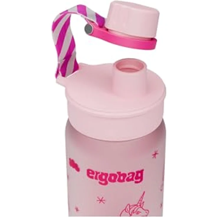 ergobag Trinkflasche, BPA-frei, 0,5 Liter, kinderleicht zu öffnen, geschmacksneutral – Bild 4