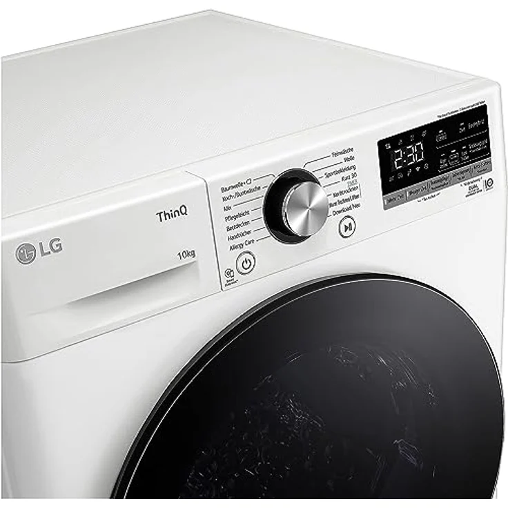 LG V9AYXT, Trockner A+++, 10 kg, Wärmepumpentrockner mit Dual Inverter Wärmepumpentechnologie, 60 x 66 x 85 cm, Allergy Care Programm, Trockner mit Smart ThinQ-Technologie, Weiß – Bild 2