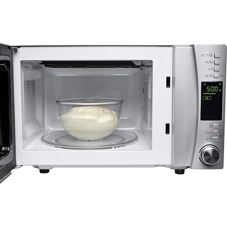 Candy CMXG 25DCS Mikrowelle mit Grill, Standgerät, 25 Liter Garraum, 900 Watt, silber – Bild 6