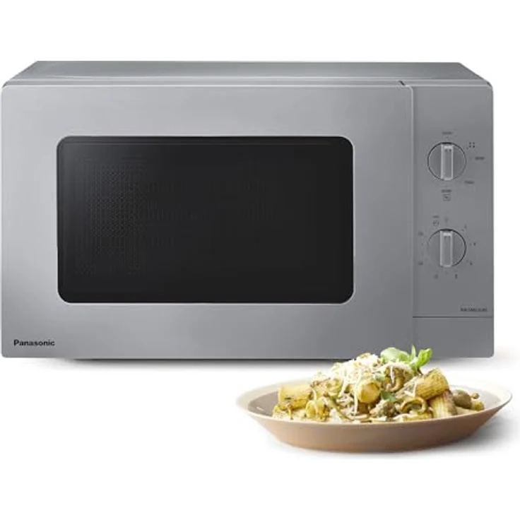 Panasonic NN-SM23QMEPG 20L Solo-Mikrowelle mit 800 W, 5 Leistungsstufen, Drehregler, Timer, Silber – Bild 2