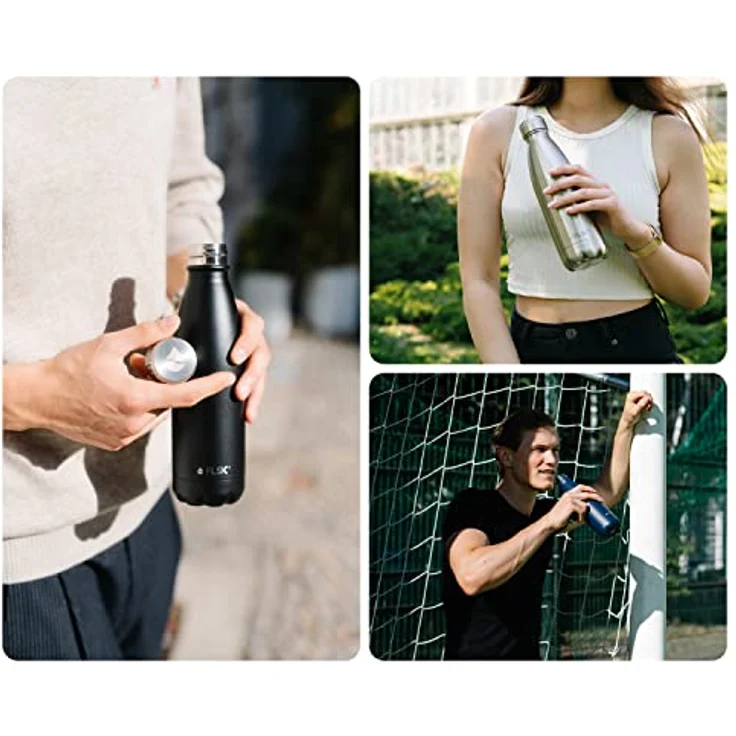 FLSK Das Original New Edition Edelstahl Trinkflasche – Kohlensäure geeignet | Die Isolierflasche hält 18 Stunden heiß und 24 Stunden kalt | ohne BPA und rostfrei – Bild 5