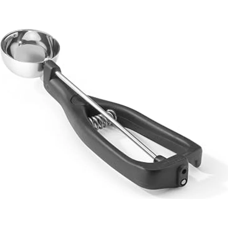 HENDI Eisportionierer für Linkshänder, ergonomischer Eislöffel mit Auslöser, ø45mm, Edelstahl, inklusive farbiger Pins, 1/40 Portionen, Made in Germany – Bild 4