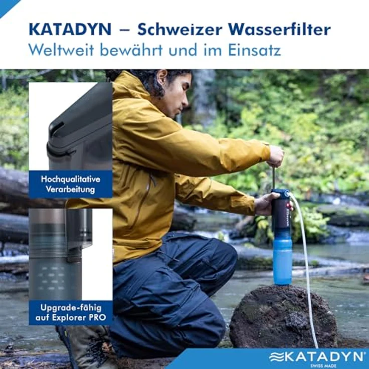 Katadyn Explorer Filter, 2-stufige Wasseraufbereitung mit Keramikelement und Aktivkohle, robust für extreme Bedingungen – Bild 7
