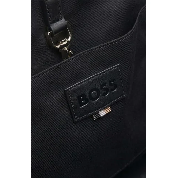 Boss Palmah Shopper Tasche, 39 cm, schwarz, 100% Polyester, vielseitige Einkaufstasche – Bild 2