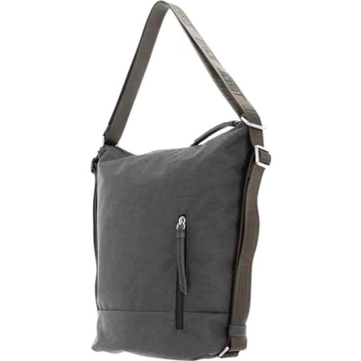 Jost Bergen Umhängetasche 26 cm, wandelbare 2in1 Rucksack-Tasche aus pflegeleichtem Polyester, grau – Bild 4