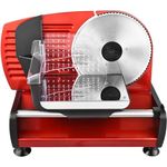 Efbe Allesschneider AS 1003 RD 2M, 150 W, stufenlose Schnittstärkeneinstellung, Edelstahlmesser, Rot