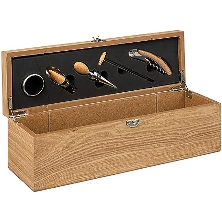Sommelier-Set im Holzbox, 5-teilig