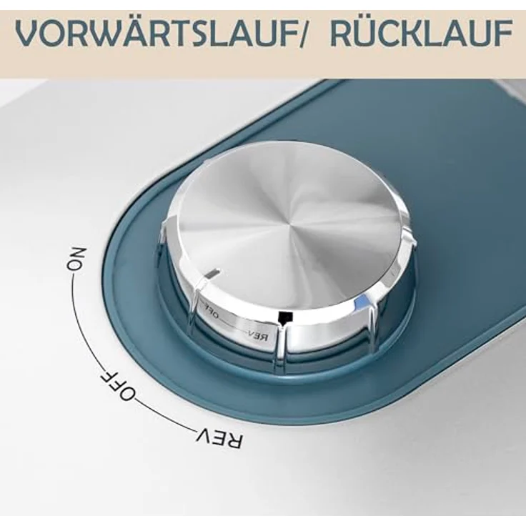KVOTA Elektrischer Fleischwolf 1500 W max, 3 Lochscheiben (3/5/7 mm), Wurstaufsätze (13,5/19,5/22 mm) & Kibbeh-Aufsatz, Edelstahlgehäuse – Bild 4