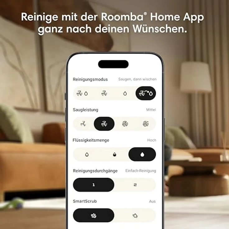 iRobot Roomba Plus 515 Combo Roboter mit AutoWash Dock, Beutellos, Saugkraft 22.000 Pa, Weiß, rund, ClearView™ LiDAR, 295 Minuten Laufzeit – Bild 7