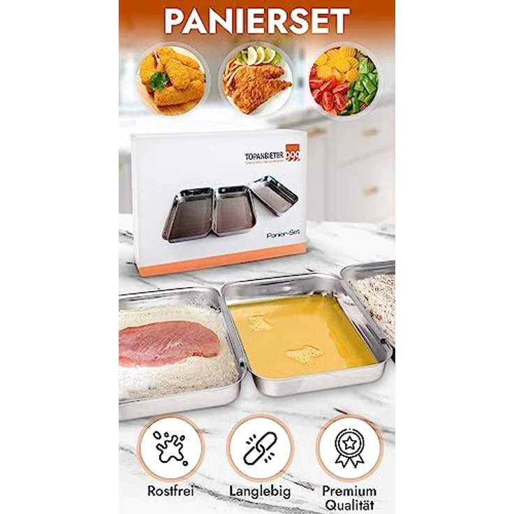 Panierschalen Set 3-teilig groß  – Bild 9
