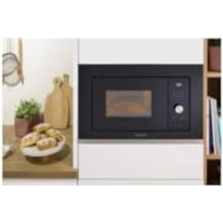 Gorenje BM201AG1BG Mikrowelle mit Grill, Einbaugerät, 800W, Garraum 20 Liter, 5 Leistungsstufen, Edelstahl, tiefschwarz - Preisvergleich – Bild 5