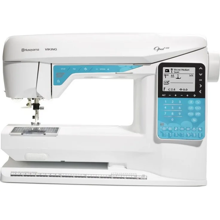 Husqvarna Viking Nähmaschine Opal 650, computerunterstützt mit 200 Stichen, LED-Beleuchtung und integriertem Nähberater