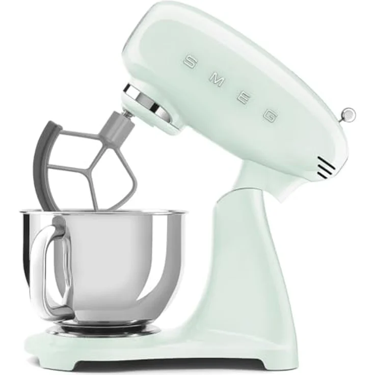Smeg SMF05PGEU, 4,8-Liter-Multifunktions-Standmixer mit 1000 W, pastellgrün, Planetenrührbewegung, 10 Geschwindigkeitsstufen – Bild 3