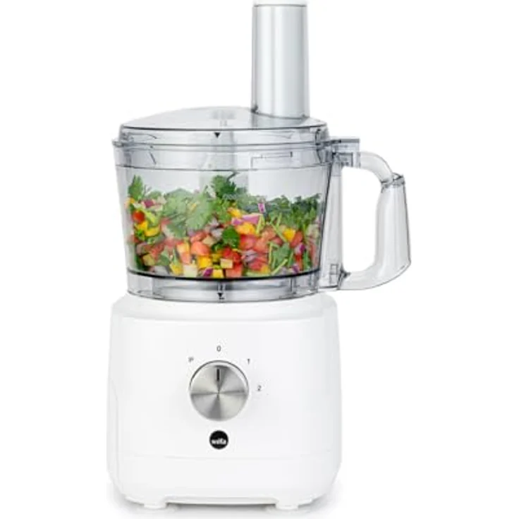 Wilfa Easy Food Processor, 1,2 Liter Universalzerkleinerer mit 6 verschiedenen Messern, 1.000 Watt, 2 Stufen + Pulse-Funktion, weiß – Bild 1