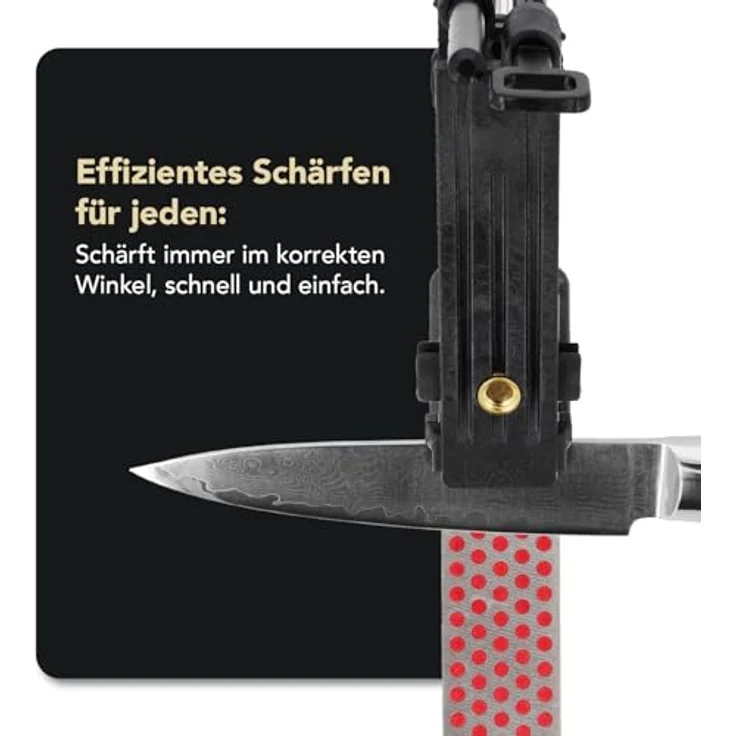 DMT AKEFC Aligner-Kit, 3 Schleifsteine mit Diamanten 10cm grob, fein, extra-fein, Führungsschiene, Aufbewahrungstasche aus Stoff – Bild 3