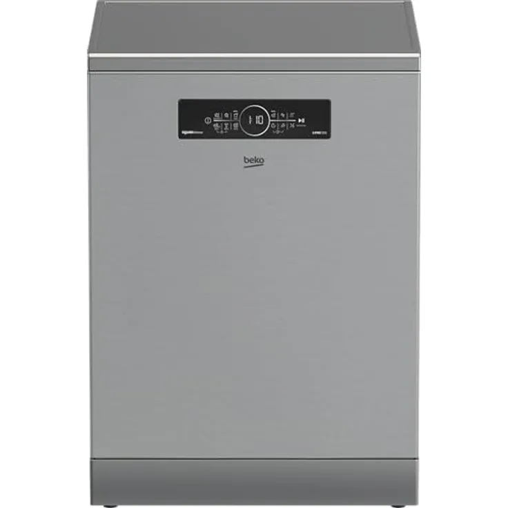 Beko BDFN36541XP Geschirrspüler, freistehend, 60 cm, Edelstahl Schwarz, 15 Maßgedecke, 12 Programme, SensorAdapt, TargetDry, PowerIntense, SelfDry