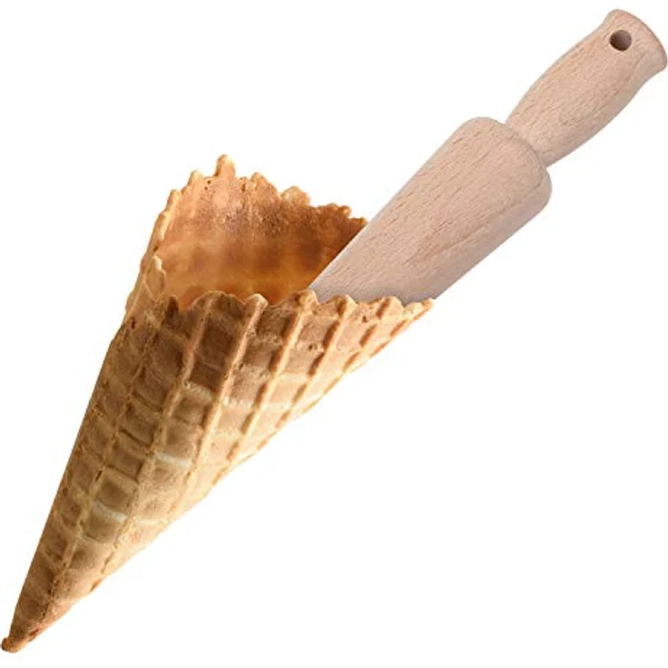 Westmark Waffel--Eiserhörnchen-Former, Holz, beige, 20 x 10 x 10 cm – Bild 4