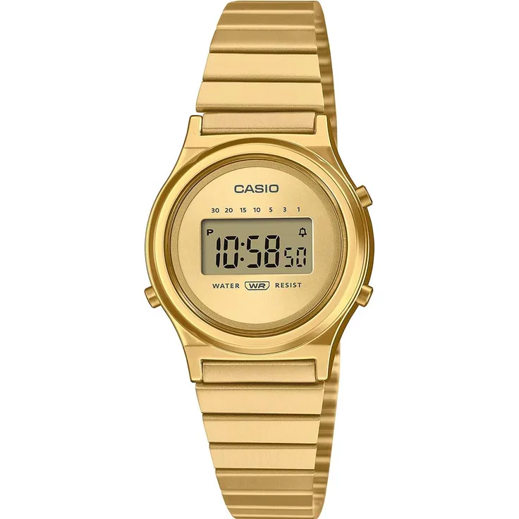 Casio Armbanduhr LA700WEG-9AEF Gold Digitaluhr 26 mm