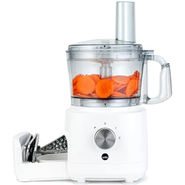 Wilfa Easy Food Processor, 1,2 Liter Universalzerkleinerer mit 6 verschiedenen Messern, 1.000 Watt, 2 Stufen + Pulse-Funktion, weiß – Bild 2