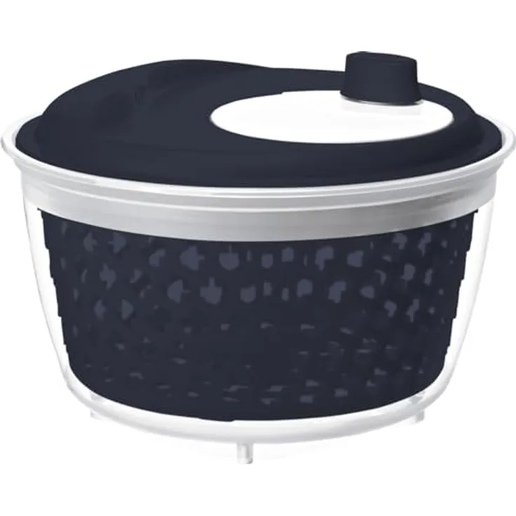 Rotho Salatschleuder Fresh 4,5 l, Midnight blau