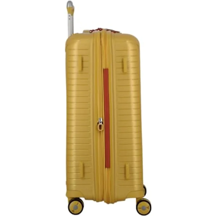 Jump, Koffer, Evae 4 Rollen Trolley 66 cm mit Dehnfalte, Gelb (70 l) – Bild 3