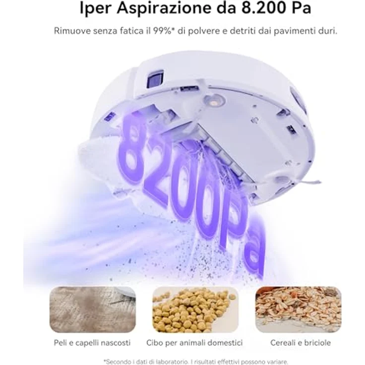 NARWAL Freo X Ultra Extend, Staubsauger-Roboter mit Zero-Grovigli-Bürste, Saugleistung von 8.200 Pa, weiß – Bild 2