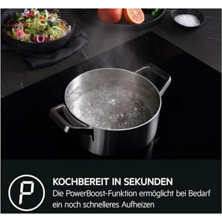 AEG Induktions-Kochfeld 6000 OIO74B00IB, Öko-Timer, Kindersicherung, Verriegelungsfunktion, Rahmenlos, Schwarz – Bild 5